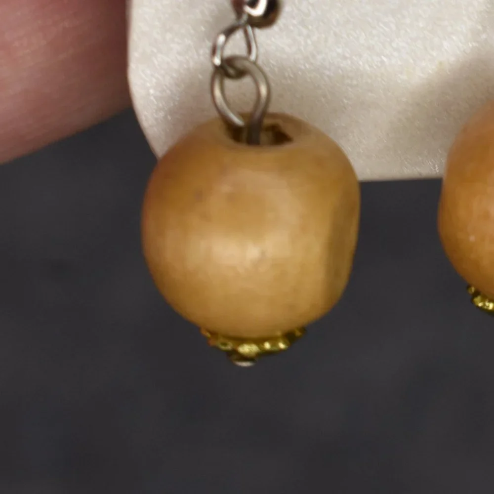 🔥 3/$15 NWT Wood Bead Dangle Earrings - Picture 6 of 8